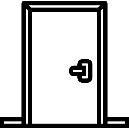 An icon depicting a simple door.